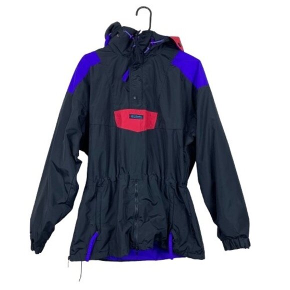 Vintage 90’s Columbia Men’s Anorak Windbreaker Pullover Jacket - Size Medium - Picture 1 of 8